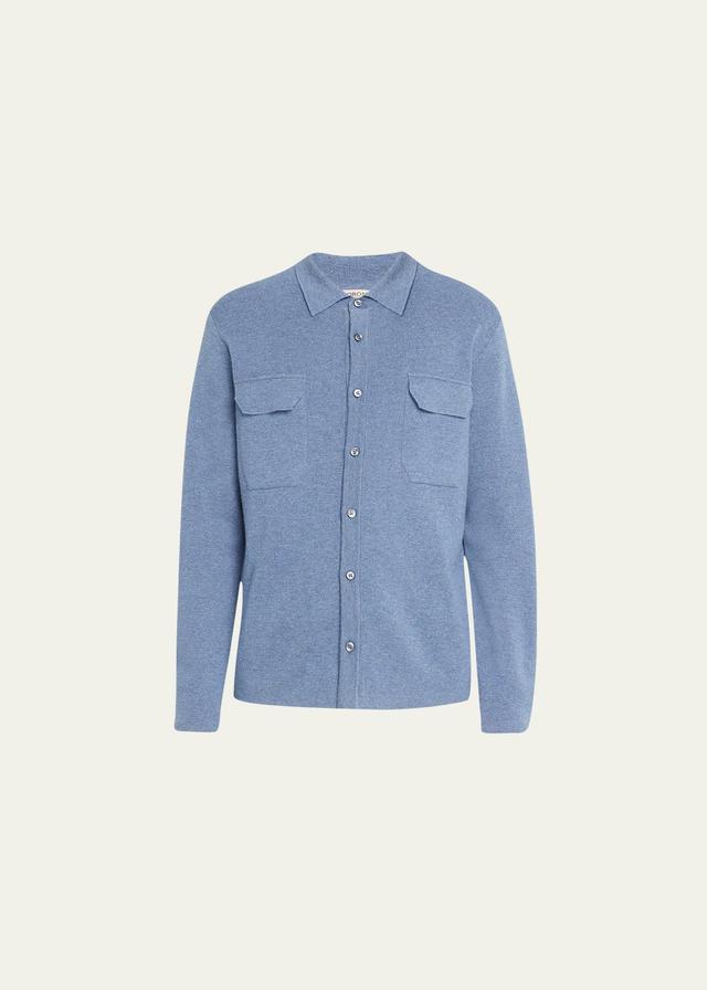 Mens Cashmere-Linen Shirt Jacket Product Image