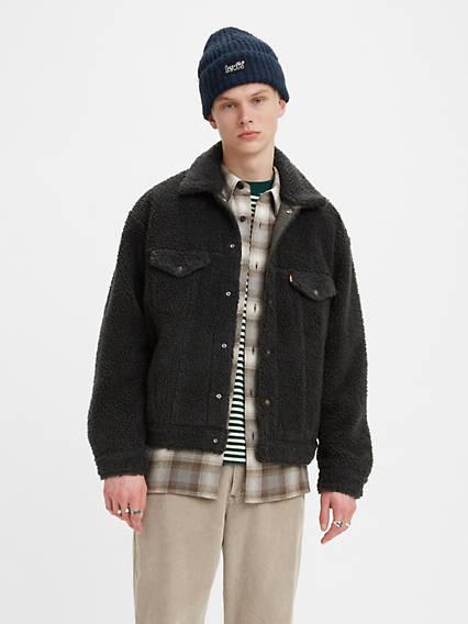 Levis Cozy Vintage Relaxed Fit Sherpa Trucker Jacket - Mens Product Image