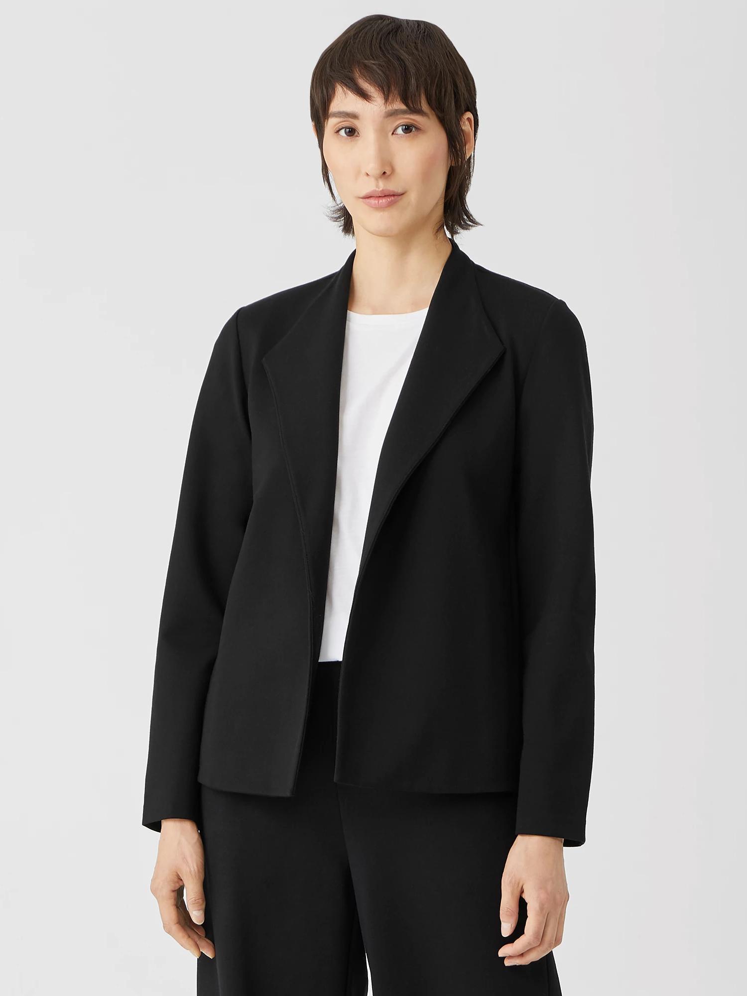 EILEEN FISHER Washable Flex Ponte High Collar Jacketfemale Product Image