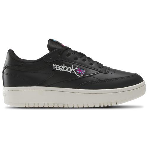 Reebok Womens Reebok Club C Double - Womens Running Shoes Black/Chalk Product Image