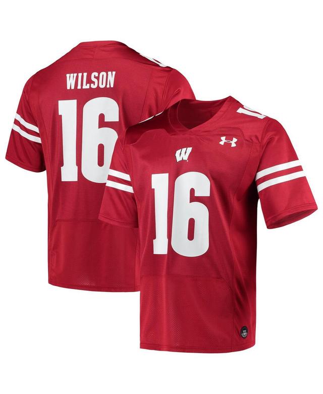 Mens Under Armour Russell Wilson Wisconsin Badgers Replica Alumni Jersey Product Image