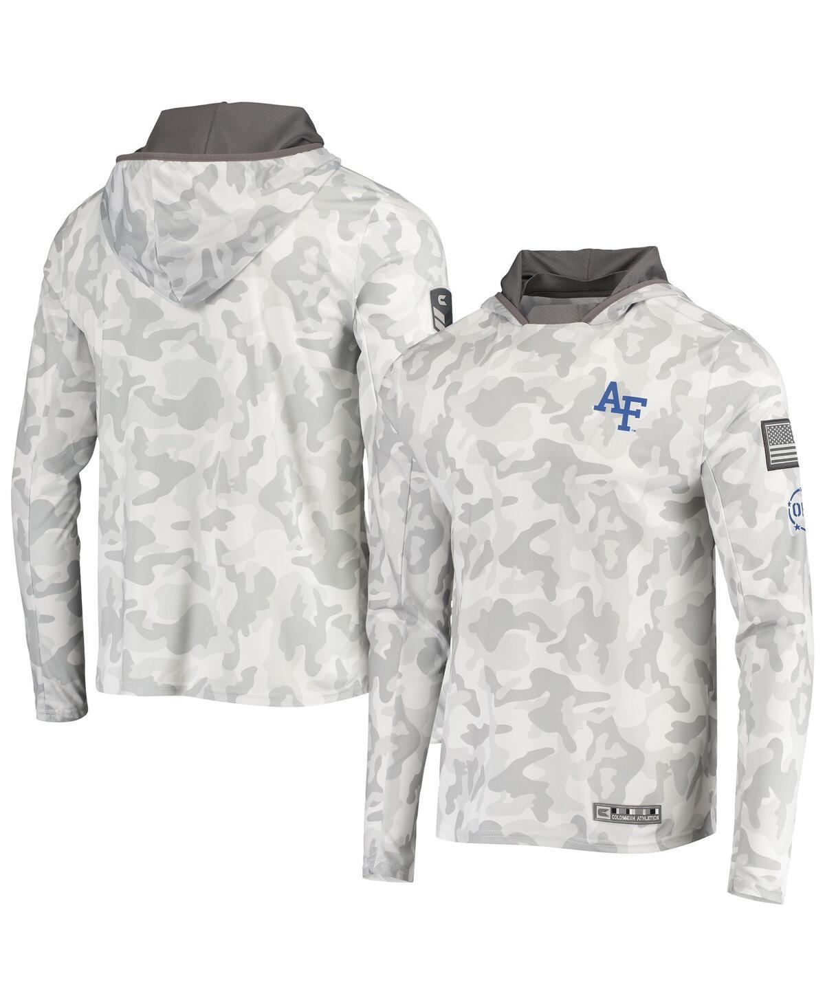 Mens Colosseum Arctic Camo Air Force Falcons OHT Military Appreciation Long Sleeve Hoodie Top Product Image