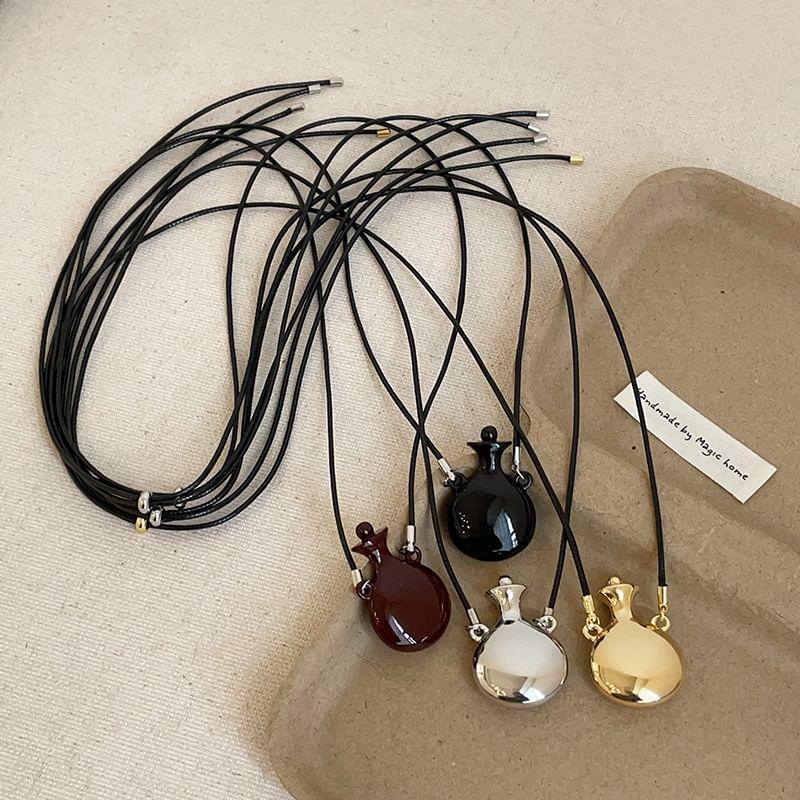 Bottle Pendant Cord Necklace Product Image