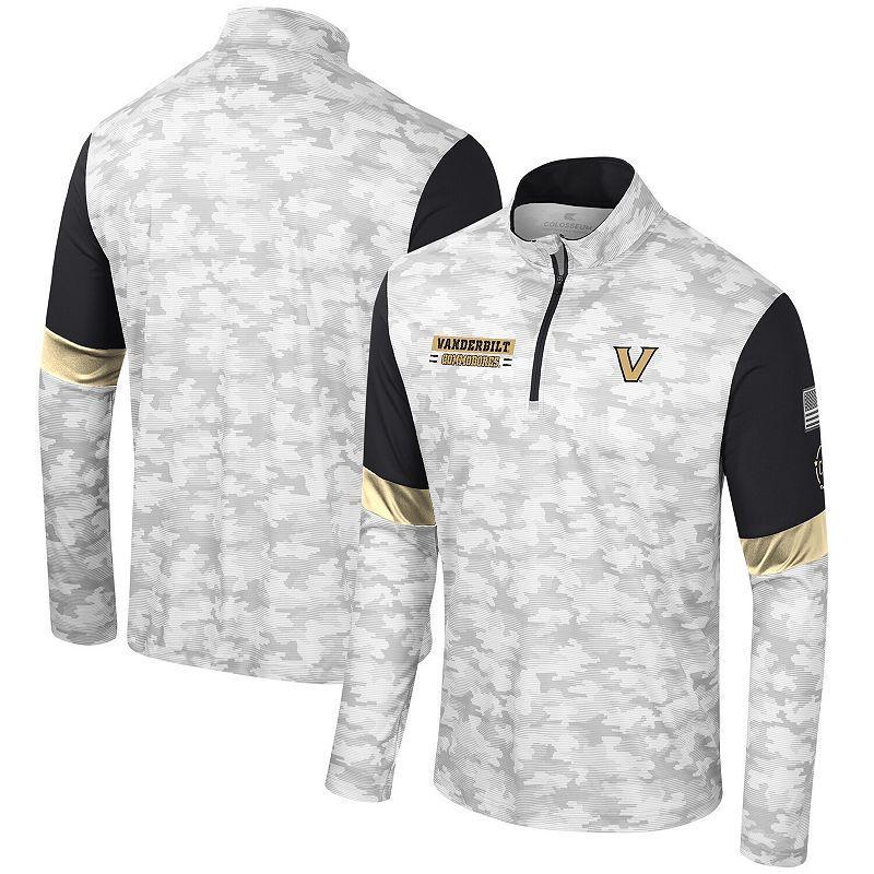 Mens Colosseum  Camo Vanderbilt Commodores OHT Military Appreciation Tomahawk Quarter-Zip Windshirt Product Image