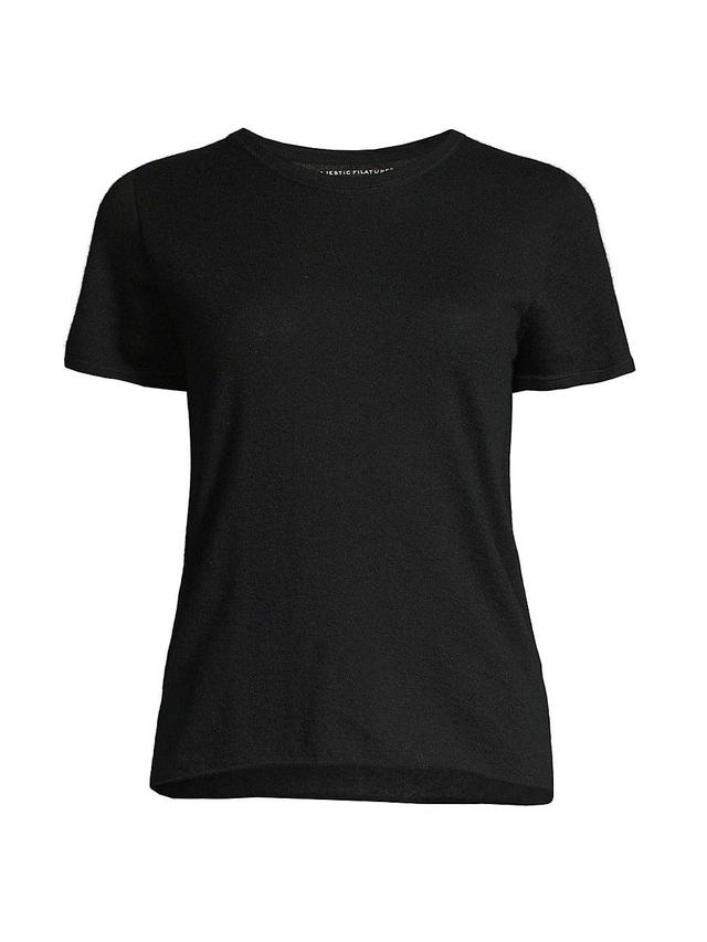 Womens Cashmere Short-Sleeve Tee Product Image