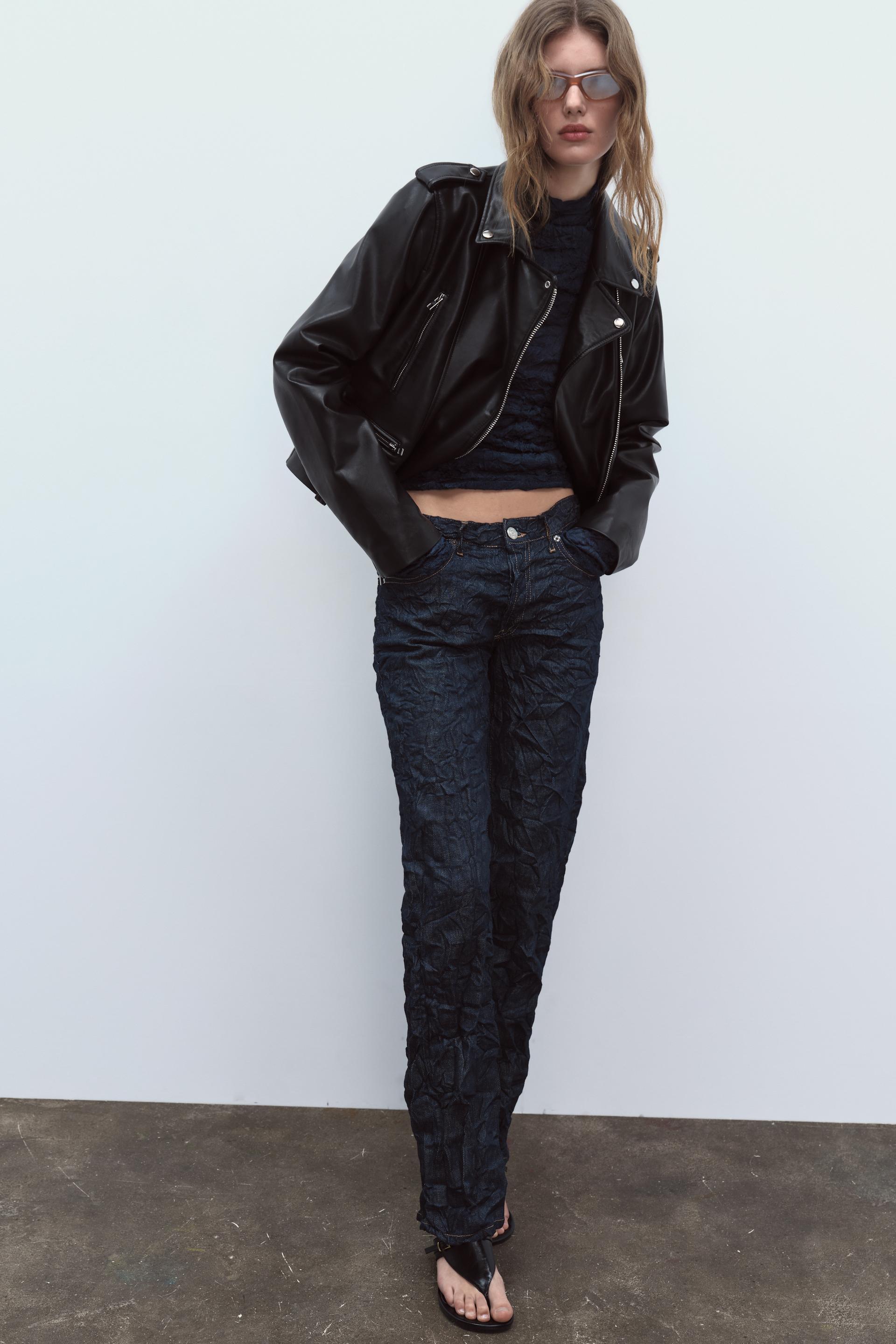 FAUX LEATHER BIKER JACKET Product Image