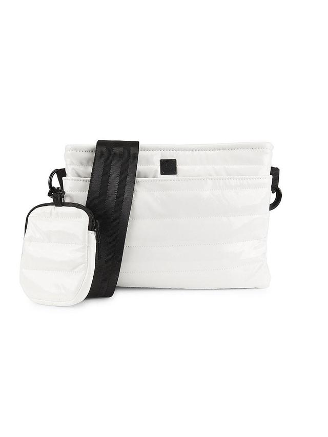 THINK ROYLN Downtown Crossbody (White Patent) Cross Body Handbags Product Image