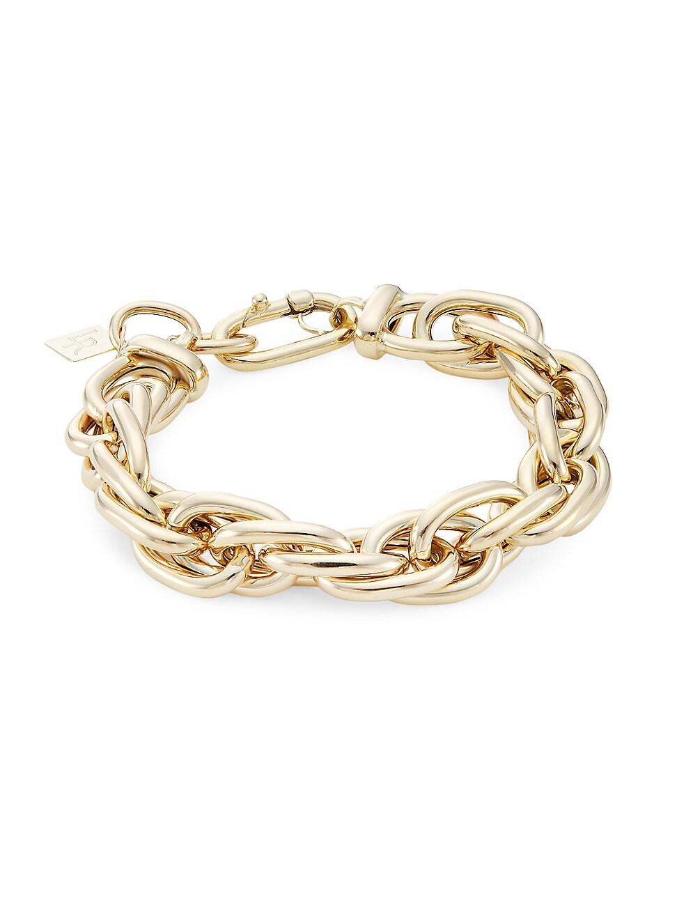 Womens 14K Yellow Gold Small Oval-Link Chain Bracelet Product Image