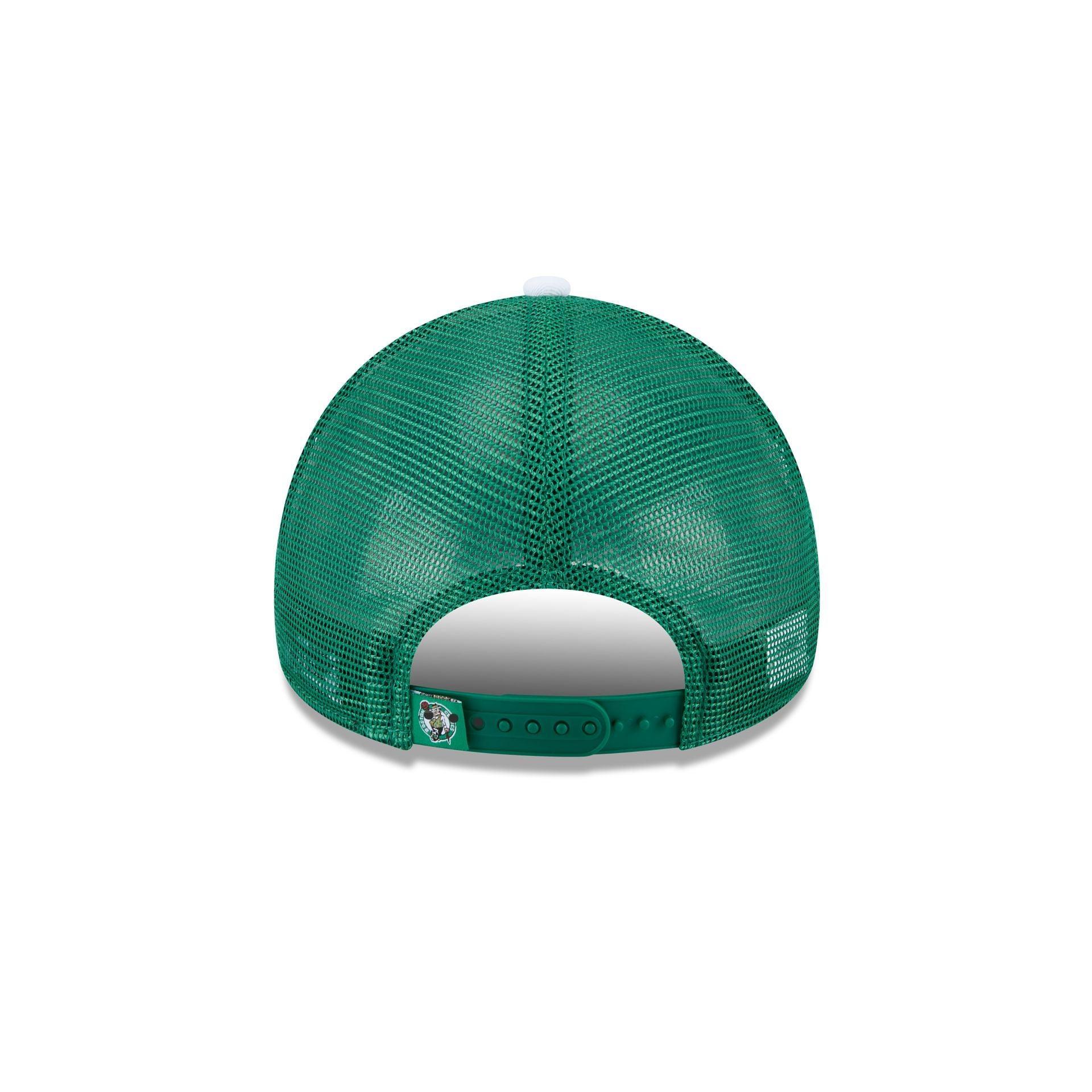 Boston Celtics Color Block 9FORTY A-Frame Trucker Snapback Hat Male Product Image