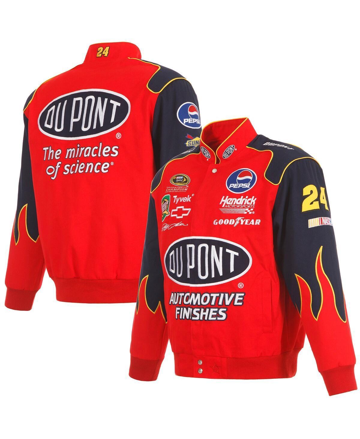 Jh Design Mens Red Jeff Gordon DuPont Twill Driver Uniform Full-Snap Jacket - Red Product Image