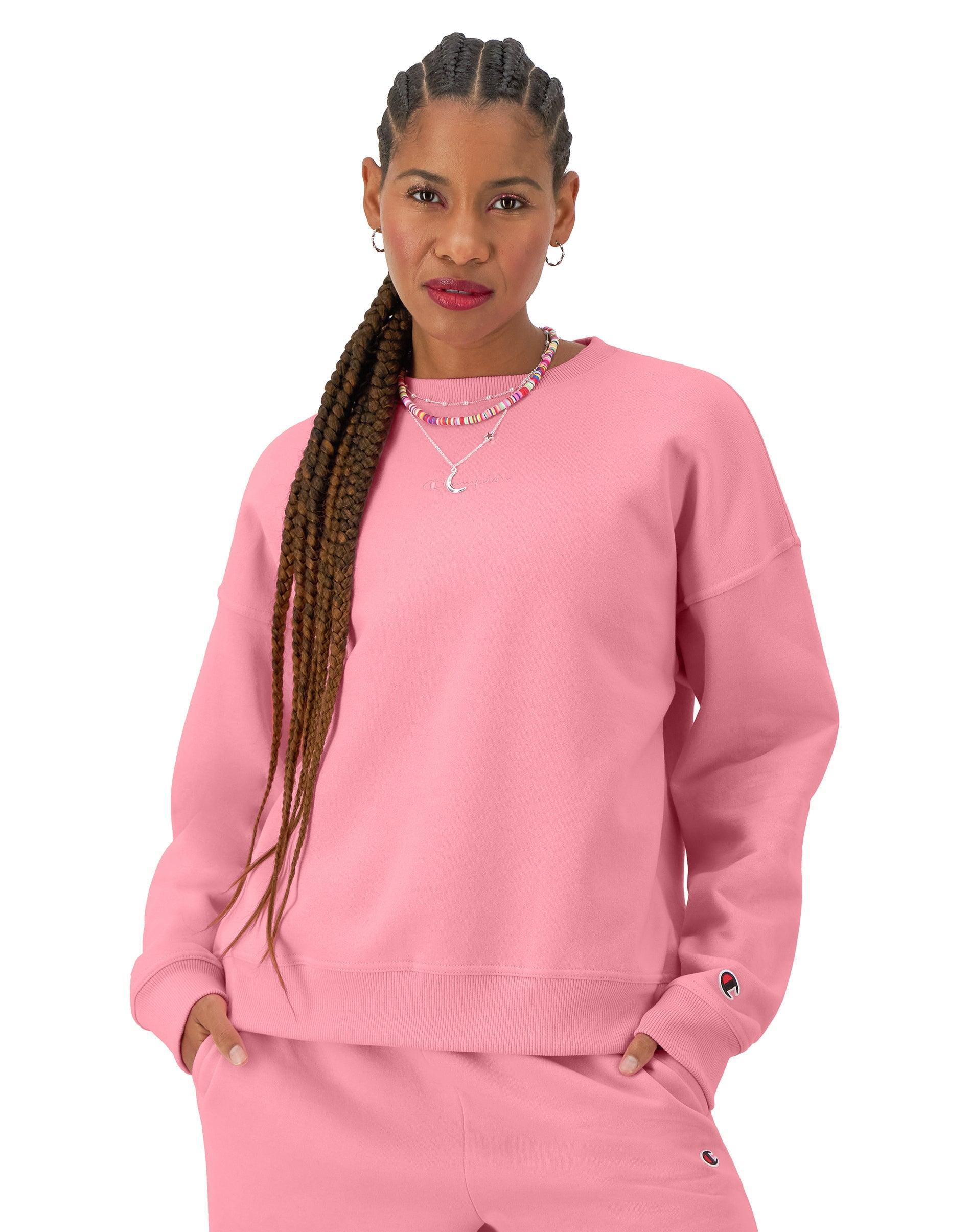 Champion Womens Powerblend Fleece Crewneck Sweatshirt Product Image