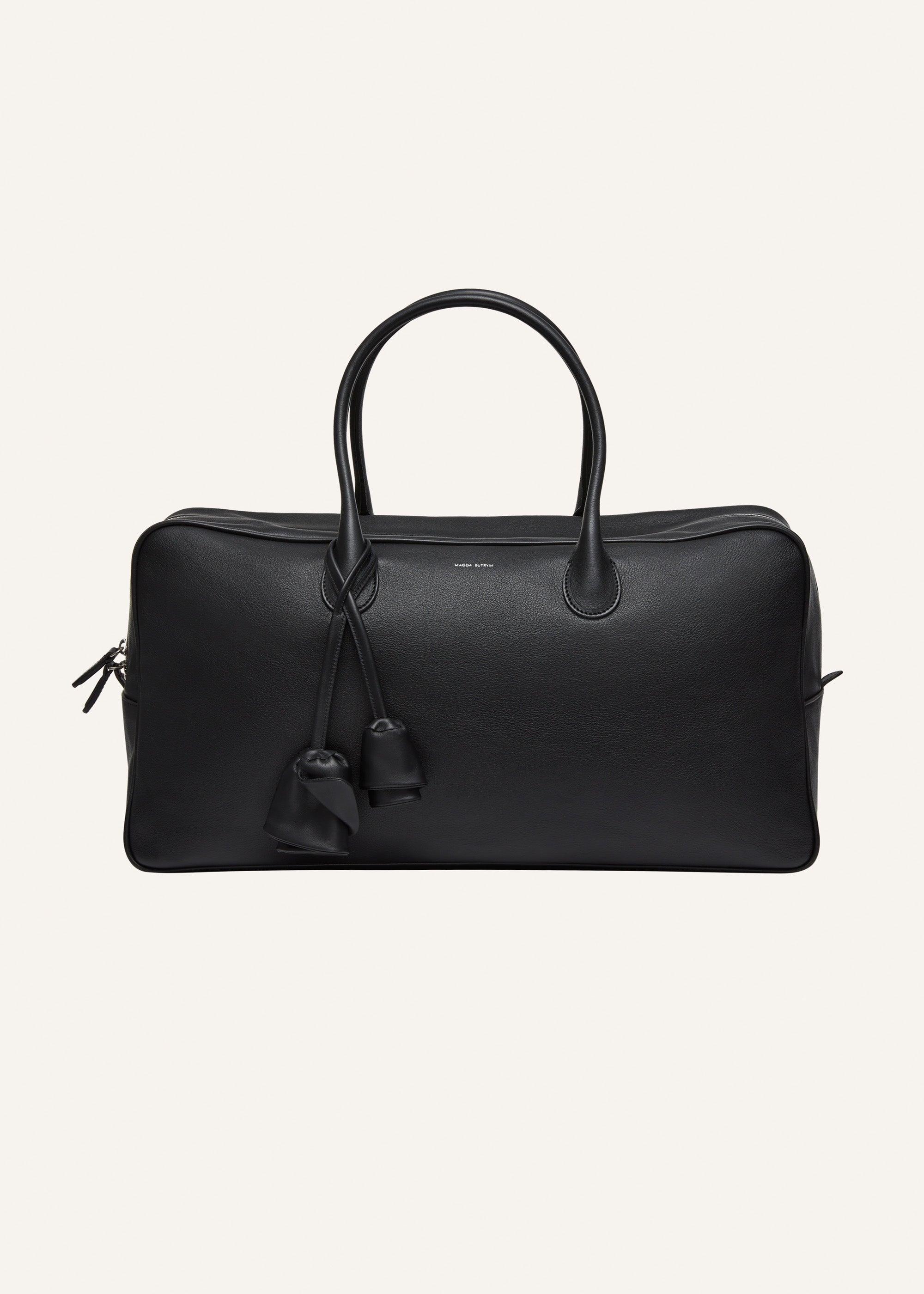 Large Brigitte bag in black leather Product Image