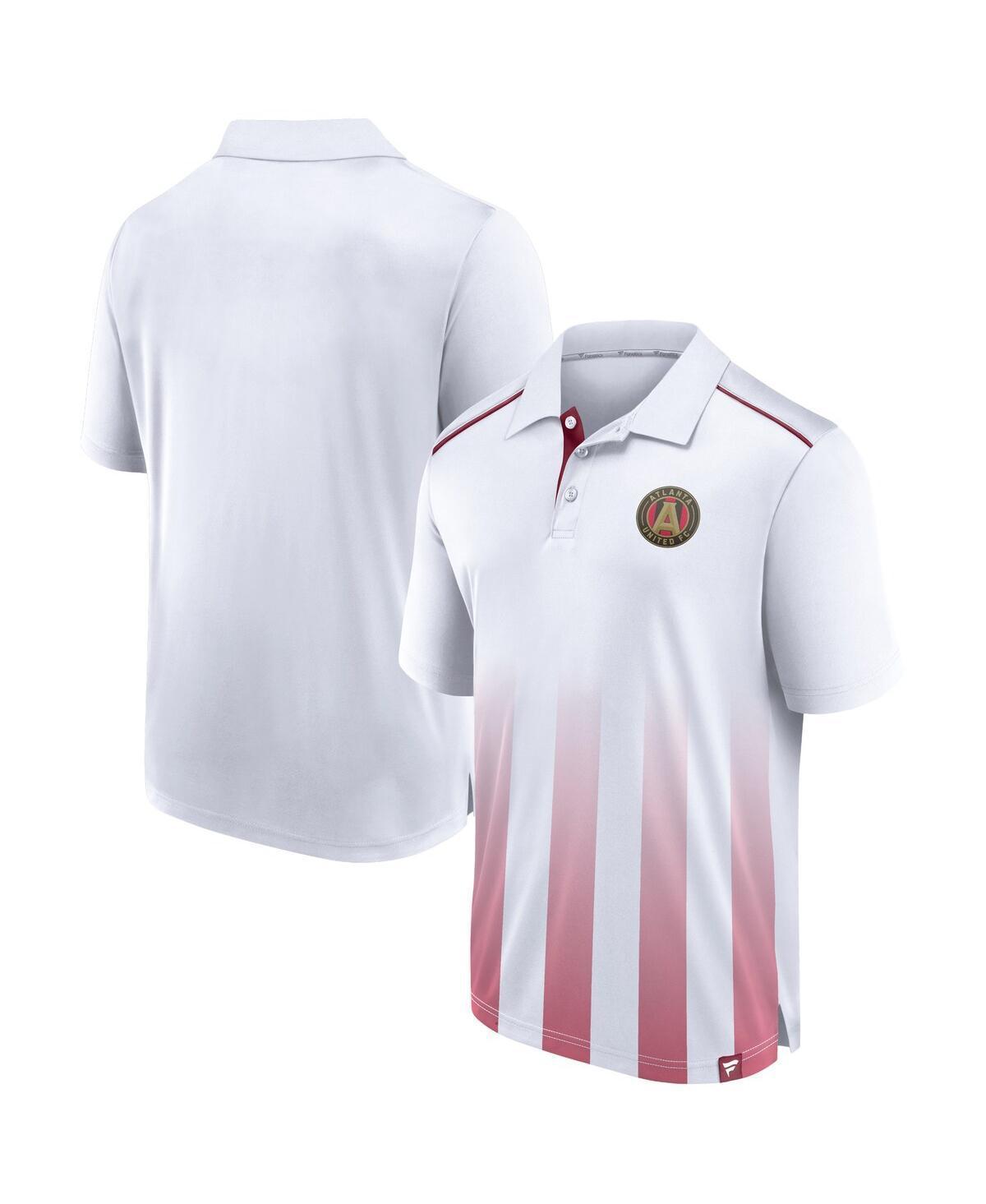 Fanatics Mens White Atlanta United Fc Line Up Fade Polo - White Product Image