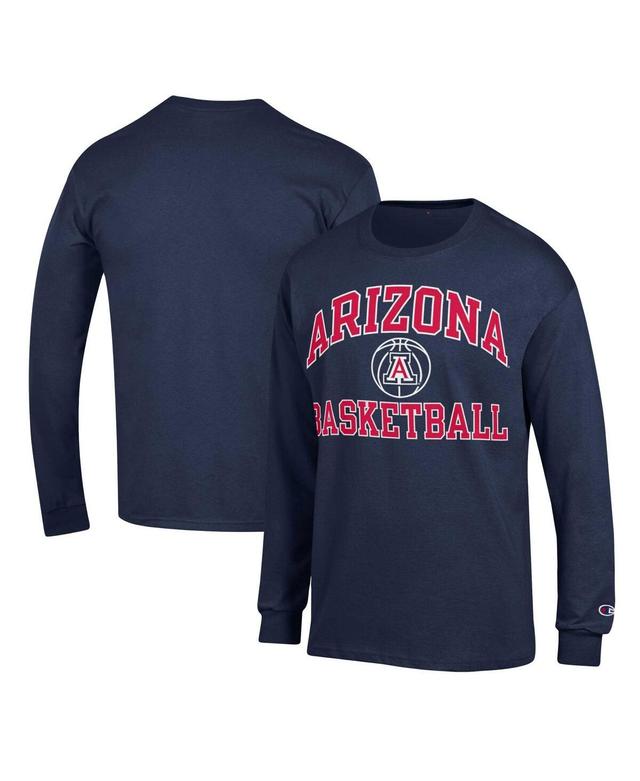 Mens Champion Navy Arizona Wildcats Basketball Icon Long Sleeve T-shirt Product Image