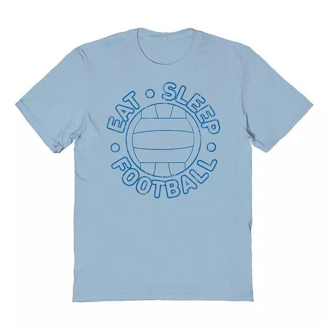 Mens Eat Sleep Football Graphic Tee Product Image