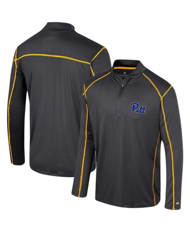 Mens Colosseum Charcoal Pitt Panthers Cameron Quarter-Zip Windshirt Product Image