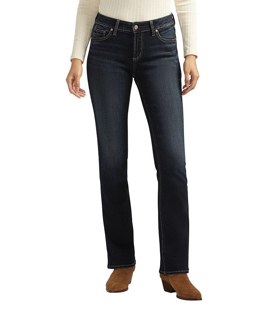 Silver Jeans Co. Elyse Mid Rise Slim Power Stretch Bootcut Jeans Product Image