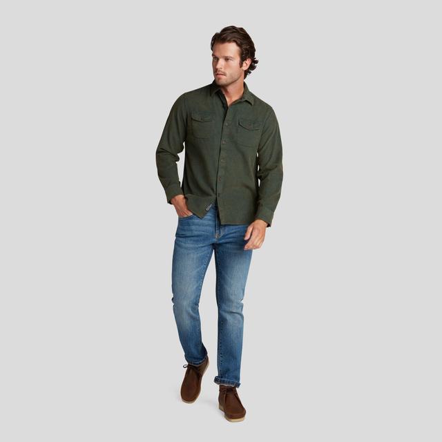 Jeremiah Vintage Garment Dyed Cord Shirt - Deep Forest Product Image