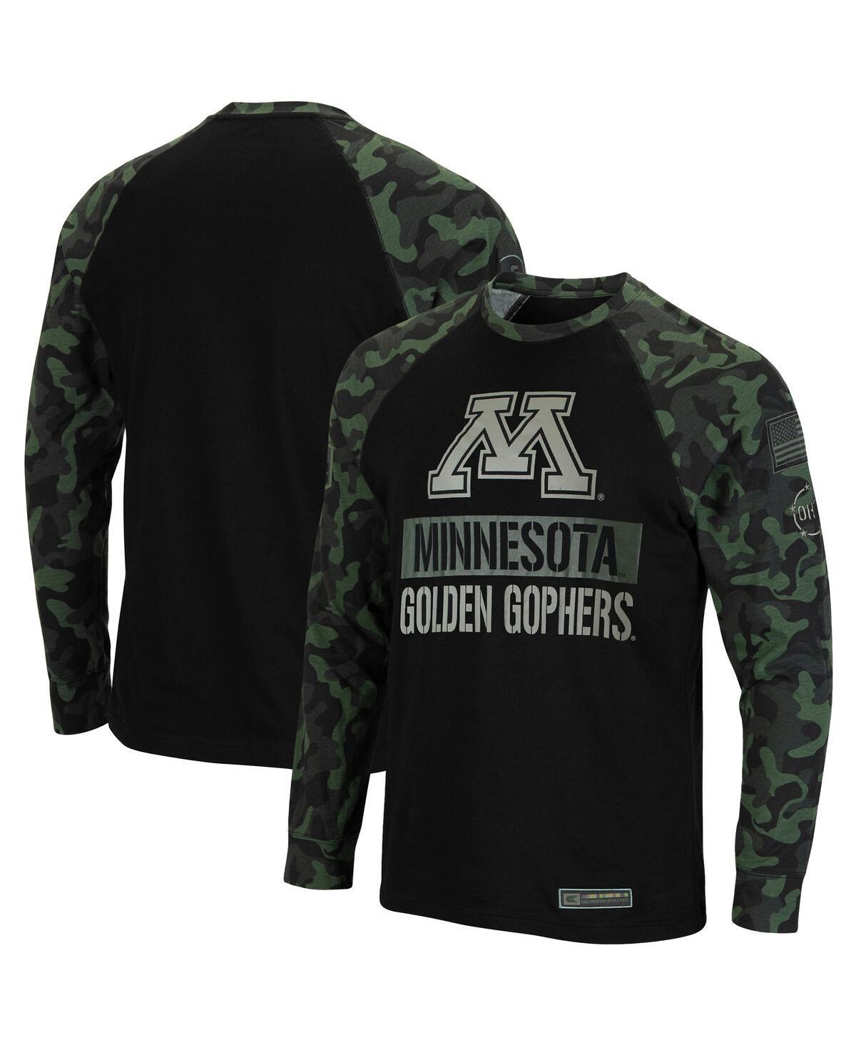 Mens Colosseum Black/Camo USC Trojans Big & Tall OHT Military Appreciation Raglan Long Sleeve T-Shirt Product Image