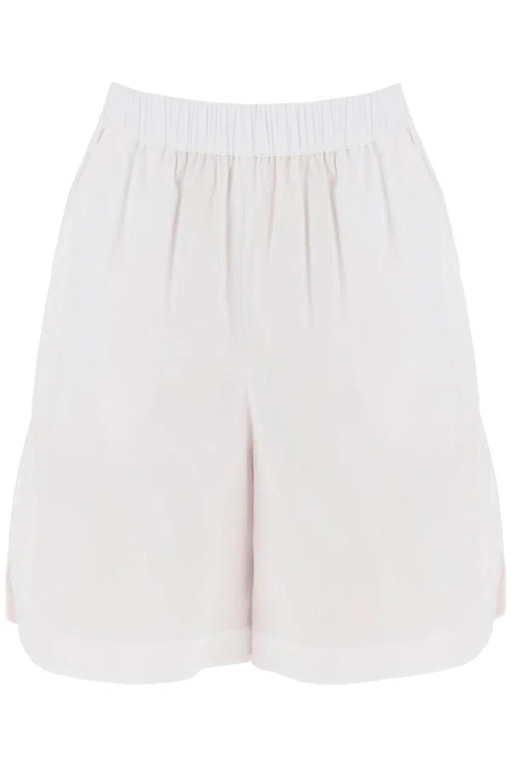 High Waist Bermuda Shorts In White product image