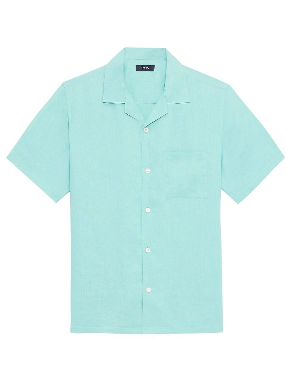 Mens Noll Linen Relaxed Short-Sleeve Shirt Product Image