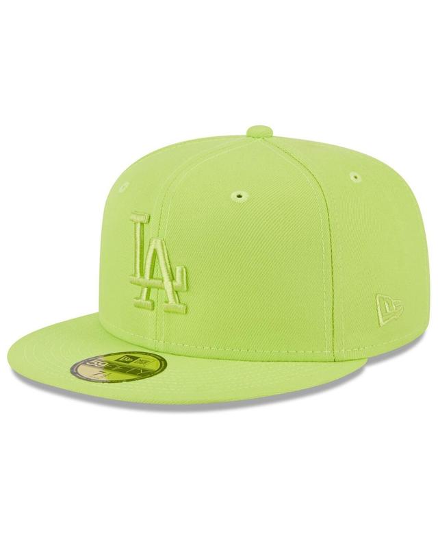 Mens New Era Neon Green Los Angeles Dodgers 2023 Spring Color Basic 59FIFTY Fitted Hat Brt Green Product Image