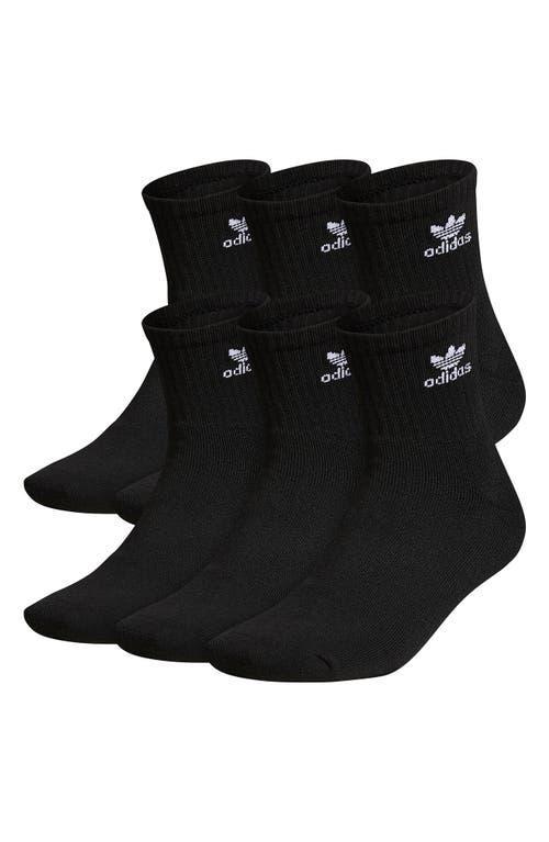 adidas Originals Mens adidas Originals Trefoil 6-Pack Quarter Socks - Mens Product Image