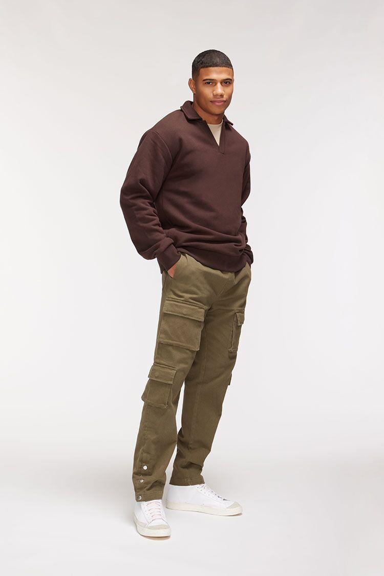 Twill Button-Hem Cargo Joggers | Forever 21 product image