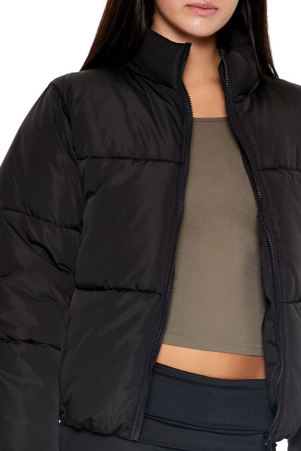 Channel-Stitched Puffer Jacket | Forever 21 Product Image