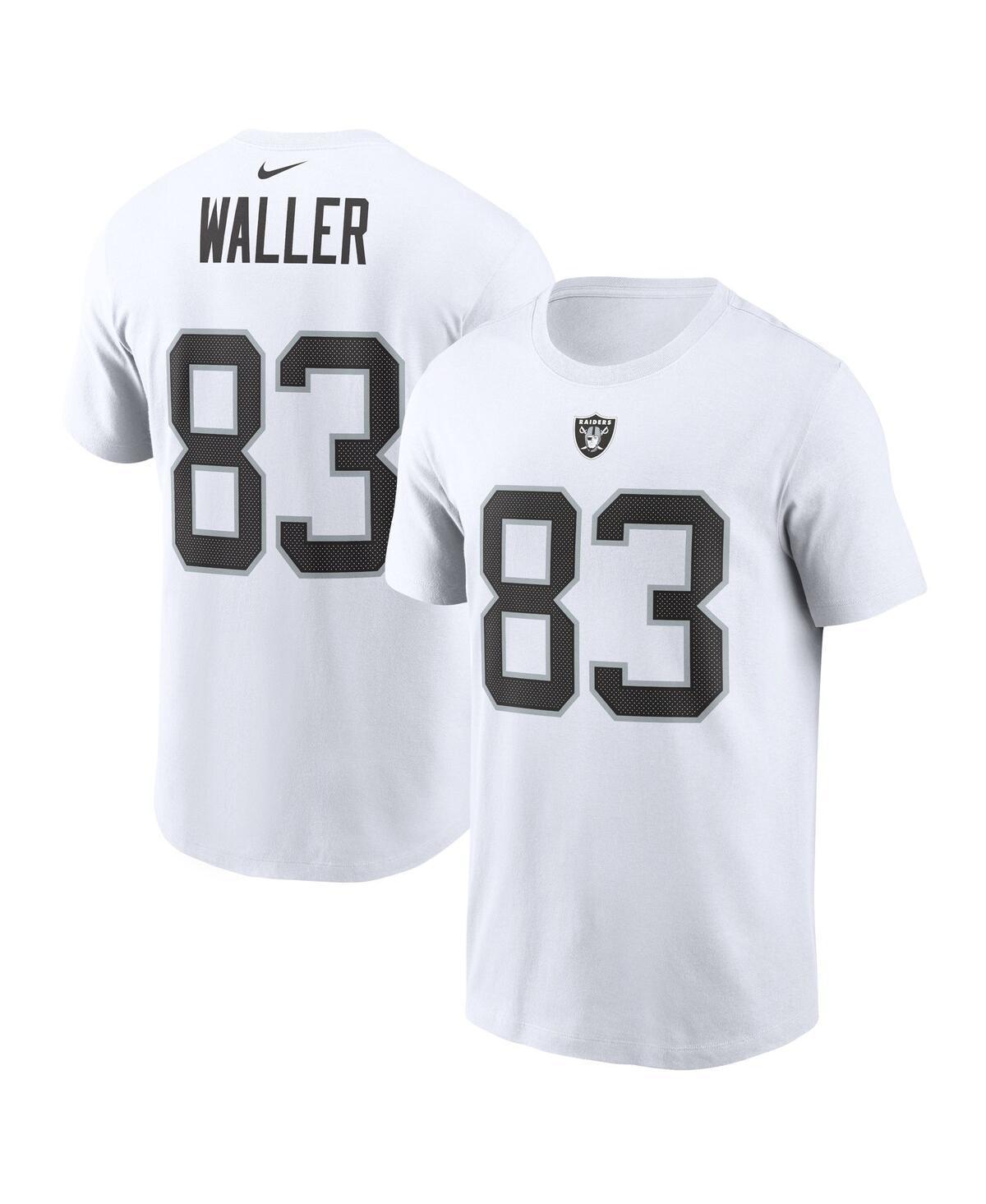 Mens Nike Darren Waller White Las Vegas Raiders Player Name and Number T-shirt Product Image