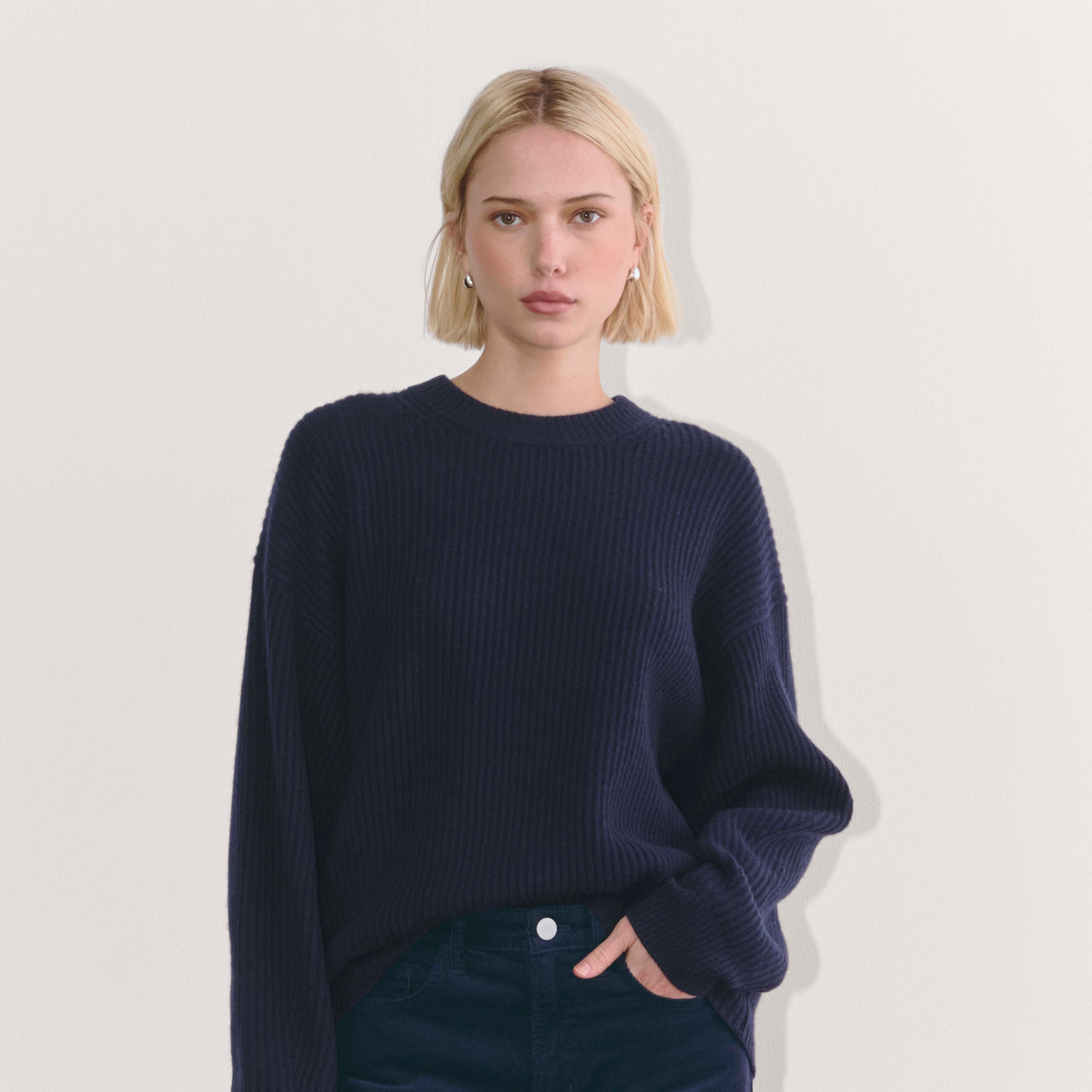 Womens Cocoon Crew in Wool Cashmere Sweater by Everlane Product Image