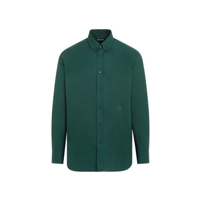 Cotton Shirt In Green Product Image