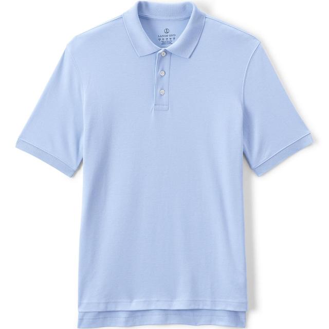 Mens Lands End Short Sleeve Interlock Polo Shirt Product Image