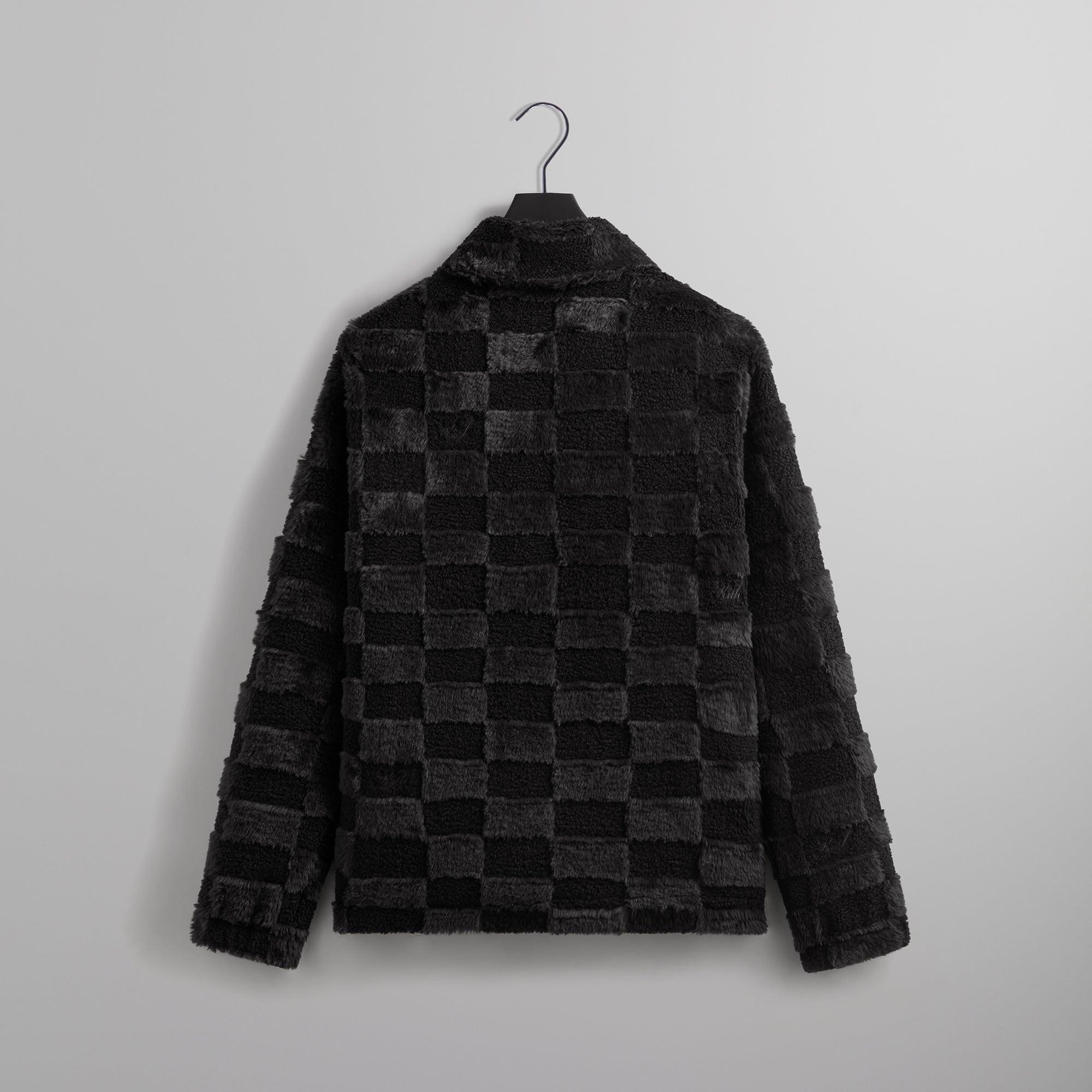 Kith Lloyd Faux Fur Coaches Jacket - Black Male Product Image