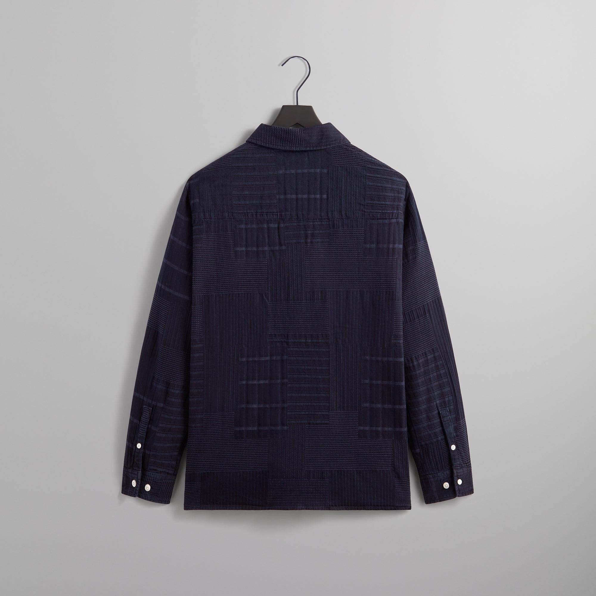 Kith Overdyed Patchwork Jaydin Buttondown - Ink Male Product Image