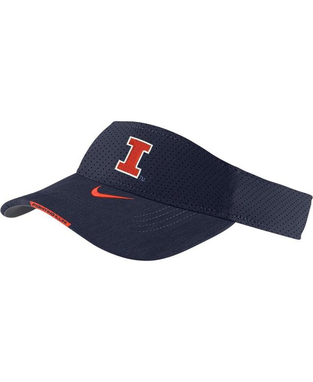 Mens Nike Navy Illinois Fighting Illini 2023 Sideline Performance Adjustable Visor Product Image