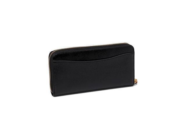 Womens Morgan Bow-Embellished Patent Leather Zip Continental Wallet Product Image