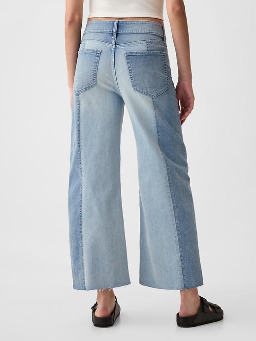 High Rise Stride Wide-Leg Ankle Jeans Product Image