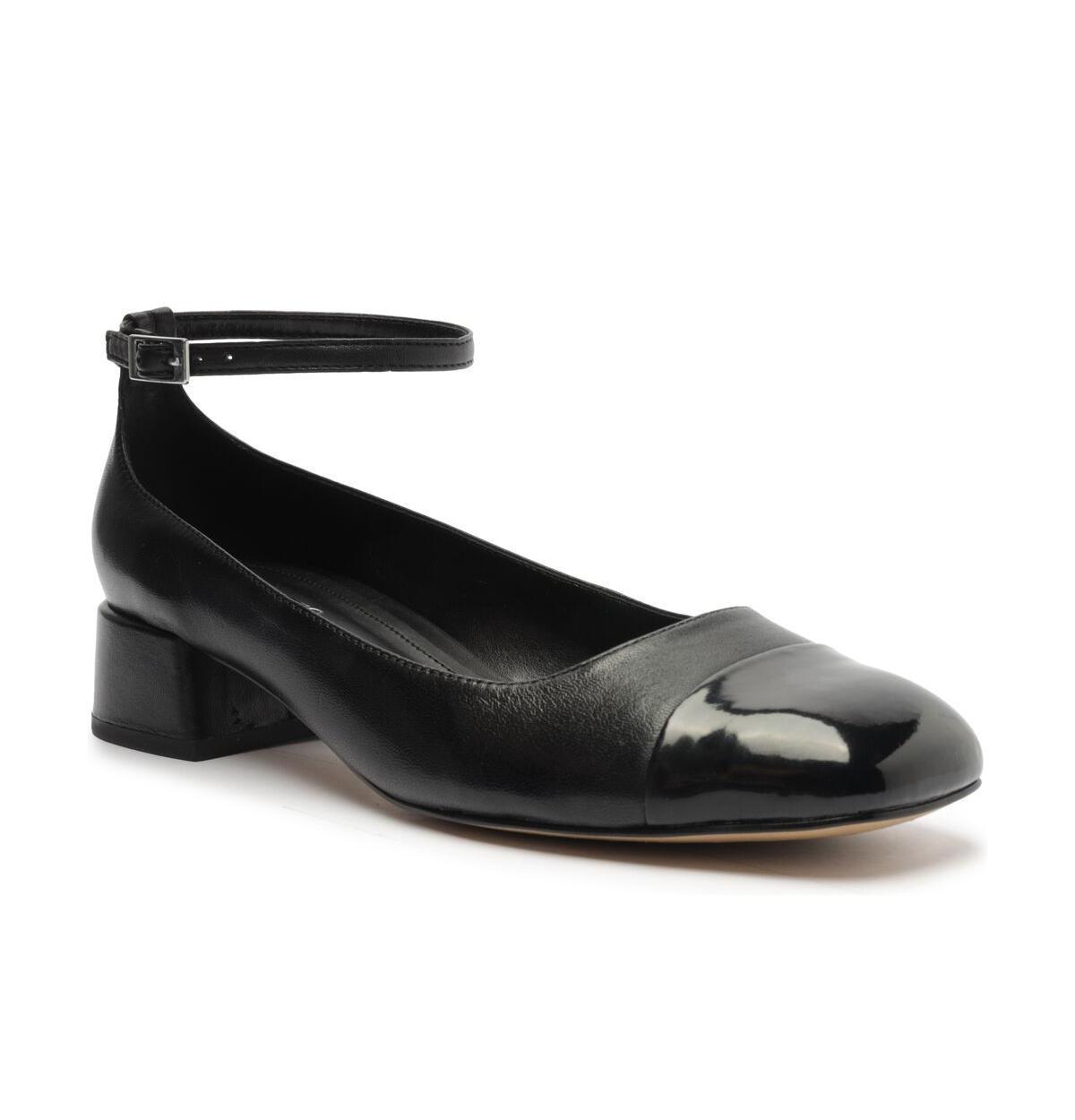 Arezzo Womens Chloe Ankle Strap Low Block Heel Pumps Product Image