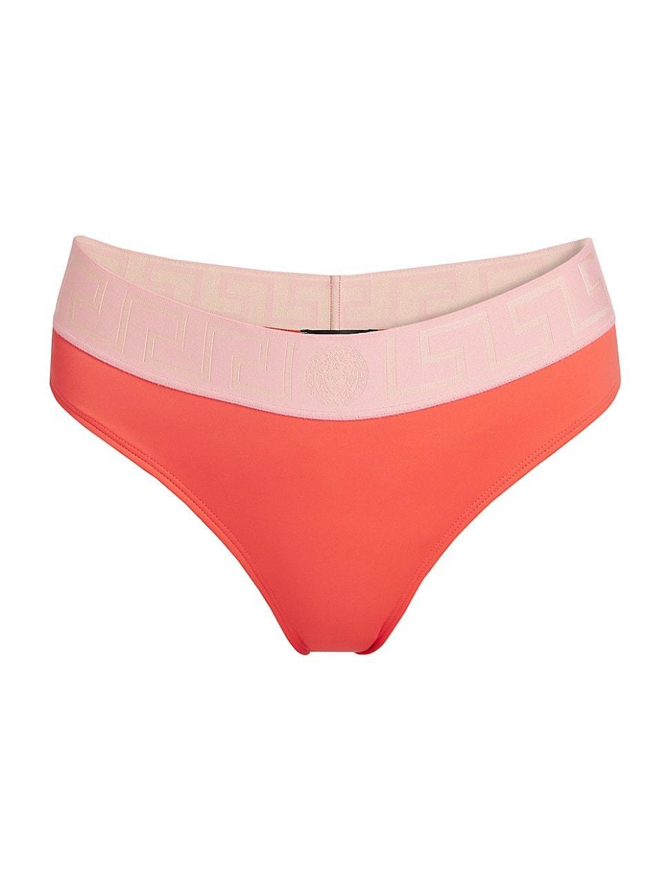 Womens Greca-Trimmed Bikini Bottom Product Image