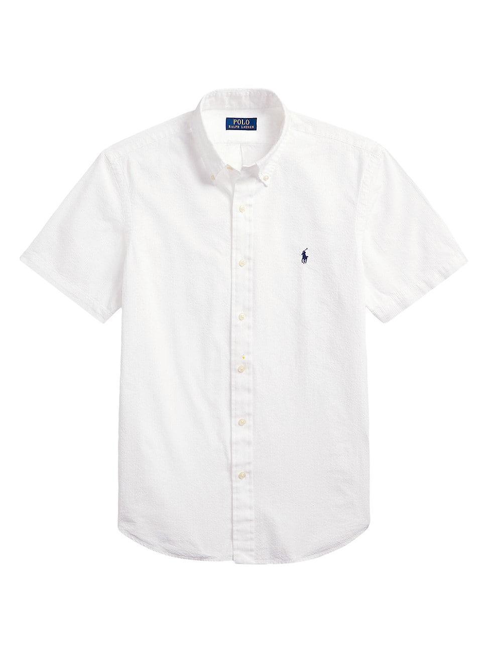 Polo Ralph Lauren Classic Fit Seersucker Short Sleeve Woven Shirt Product Image