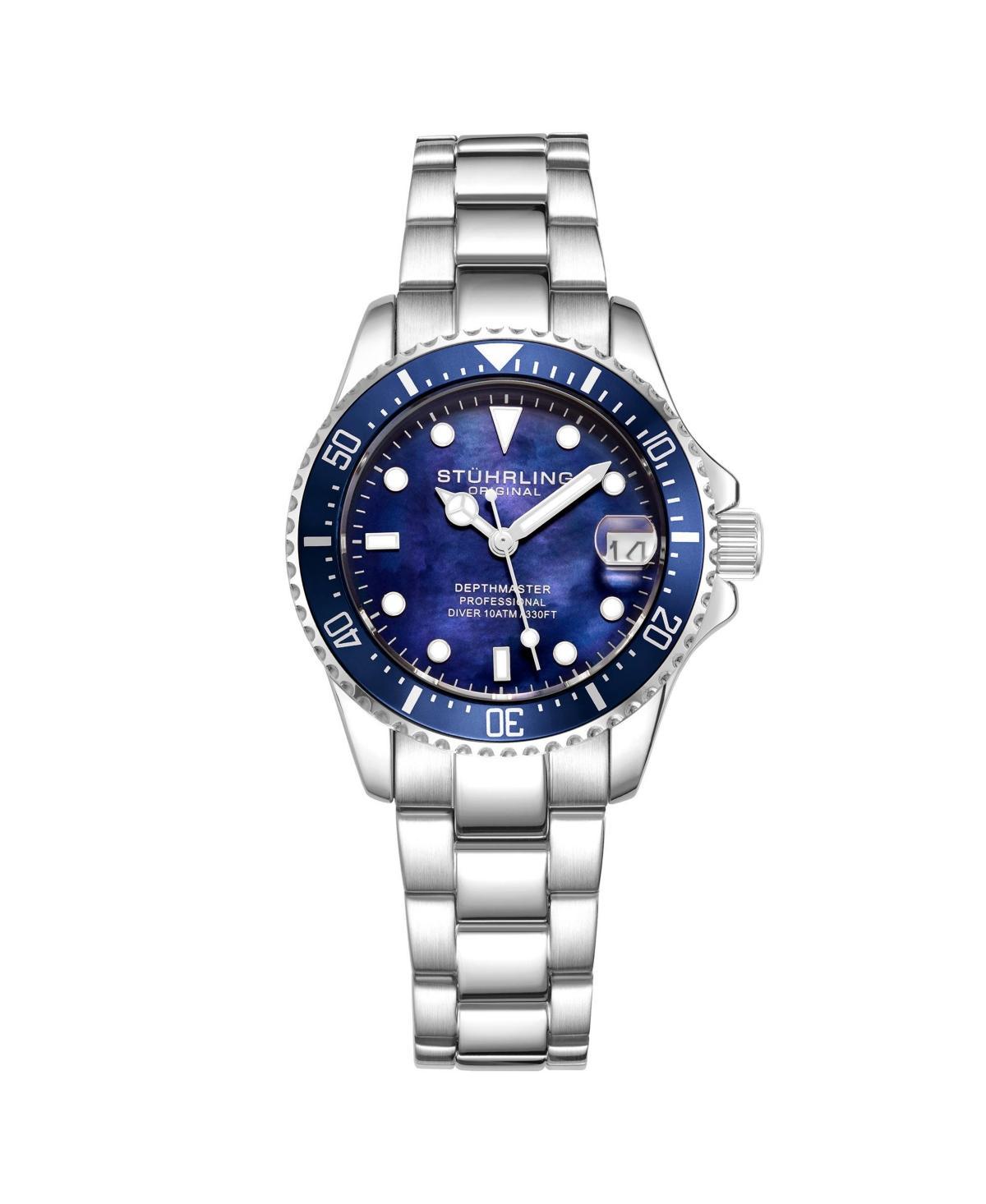 Stuhrling Womens Diver Depth master 3950L Quartz 32mm Fashion Watch Product Image