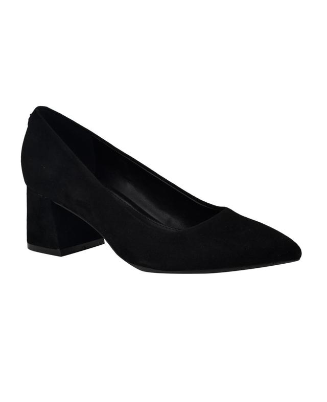 Calvin Klein Womens Lenott Pointy Toe Dress Block Heel Pumps Product Image