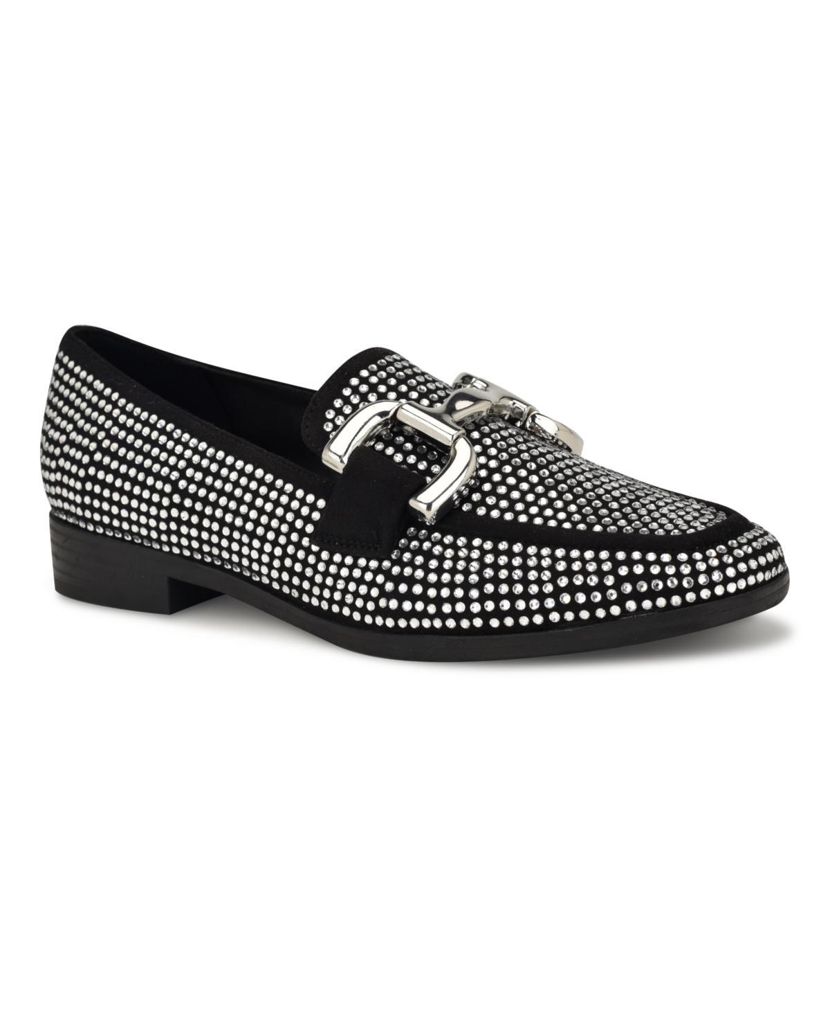 Nine West Womens Lilmas Embellished Slip-On Dress Flat Loafers Product Image