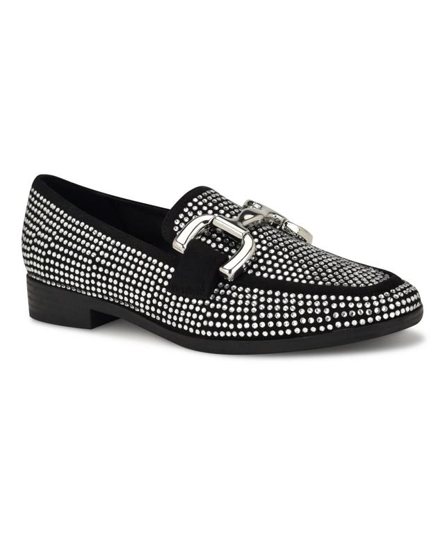 Nine West Womens Lilmas Embellished Slip-On Dress Flat Loafers Product Image