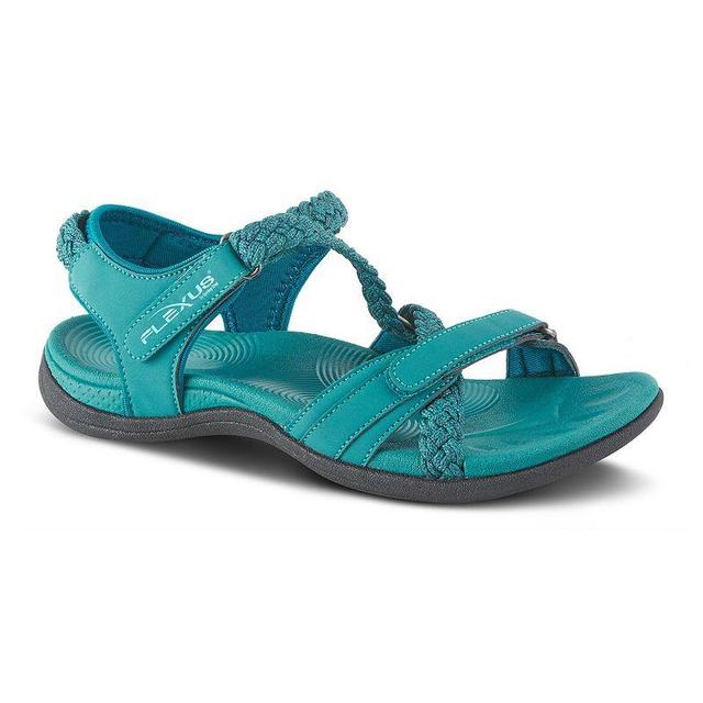 Flexus by Spring Step Powerboat Womens Sport Sandals Blue Product Image