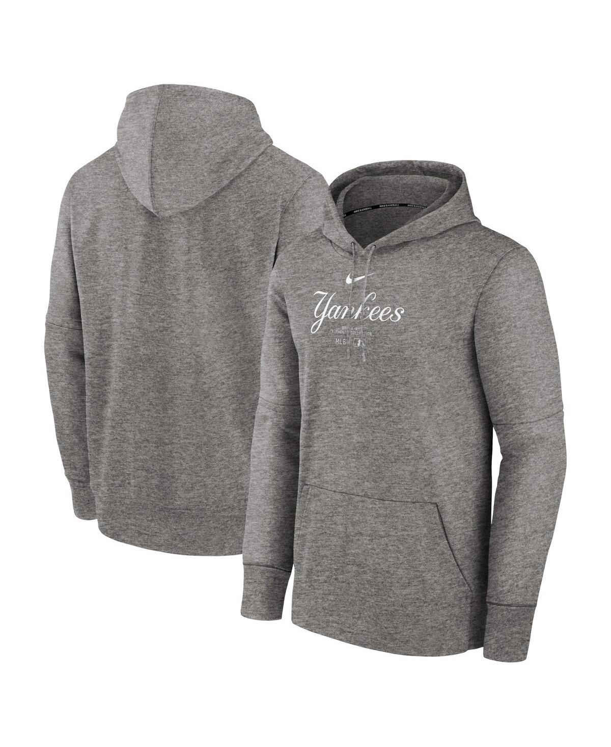 Men's New York Yankees Authentic Collection Practice  Therma Mlb Pullover Hoodie In Grey Product Image