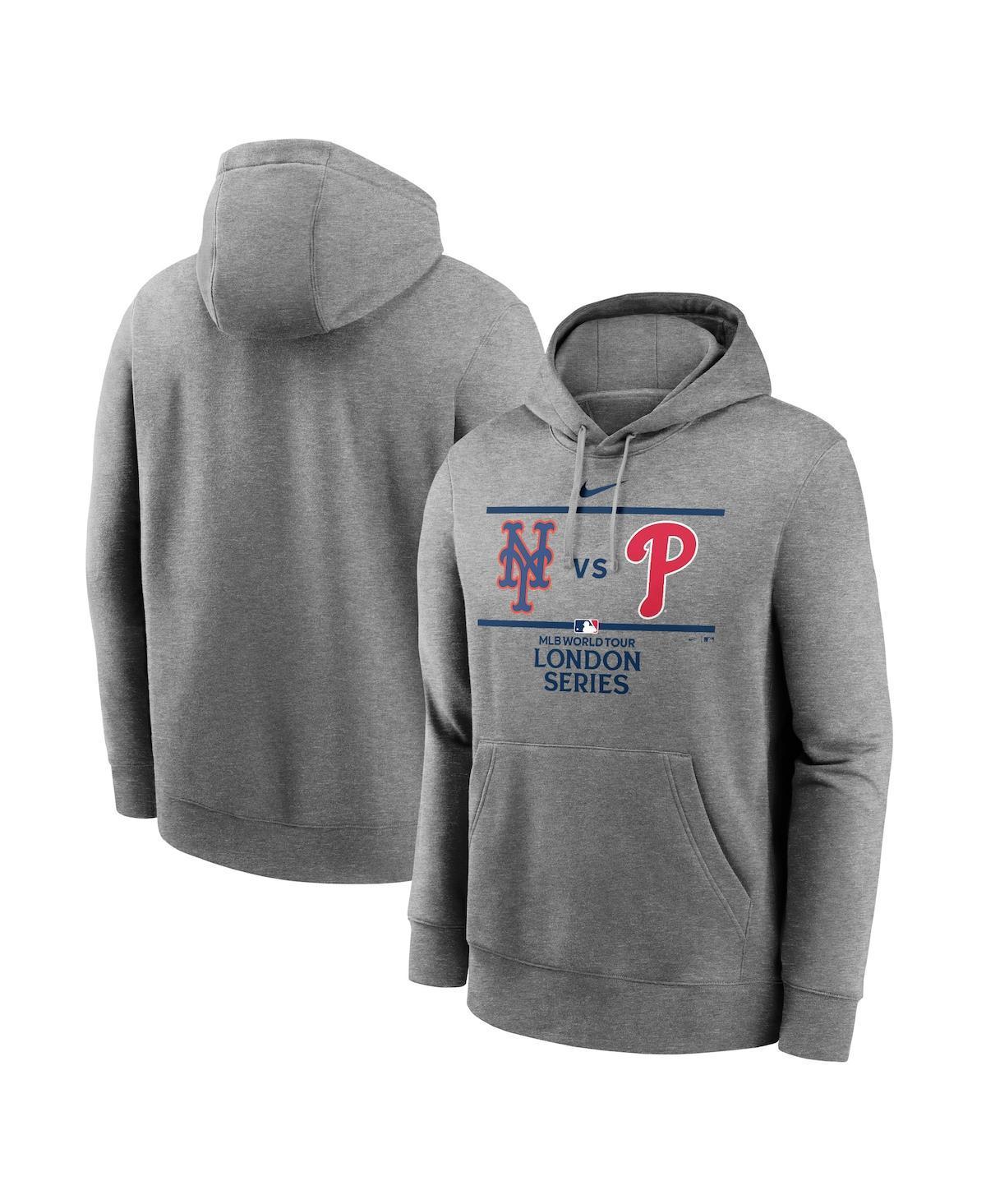 Nike Mens Heather Gray 2024 Mlb World Tour London Series Club Pullover Hoodie Product Image