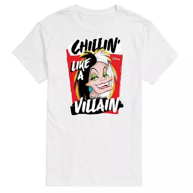 Disney Villains Cruella Big & Tall Chillin Like Villain Graphic Tee, Mens Product Image