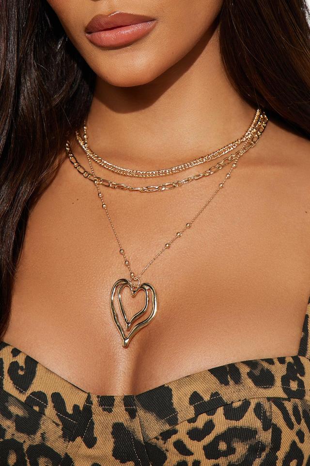 Dance To The Beat Of My Heart Necklace - Gold Product Image